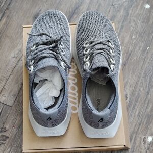 allbirds Gray Knit Wool Runners with White Soles